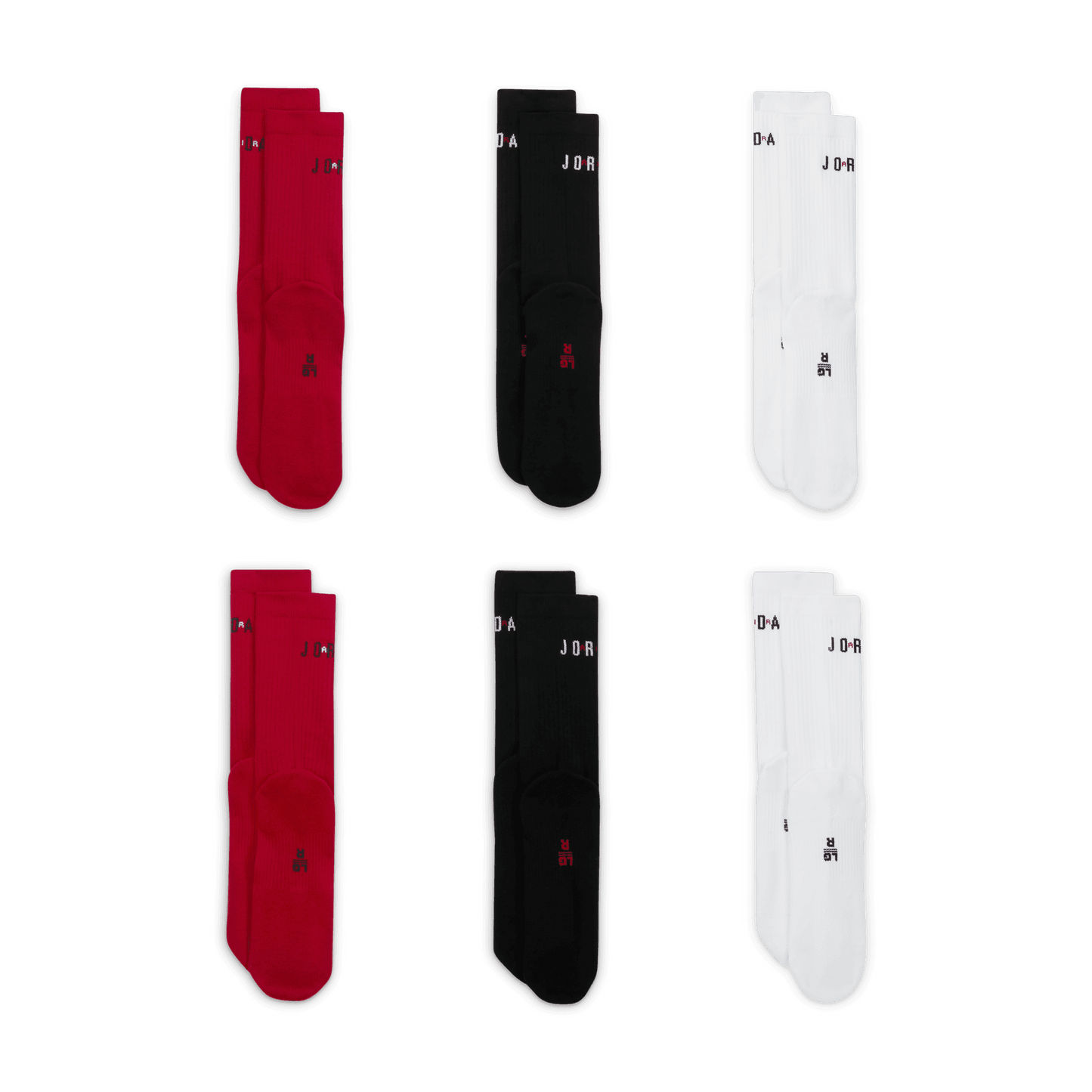 Jordan Essentials Crew Socks (6 Pairs) "Unisex"