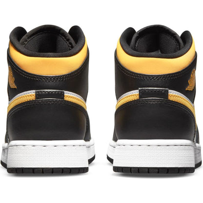 Big Kids' Air Jordan 1 Mid "Black University Gold"
