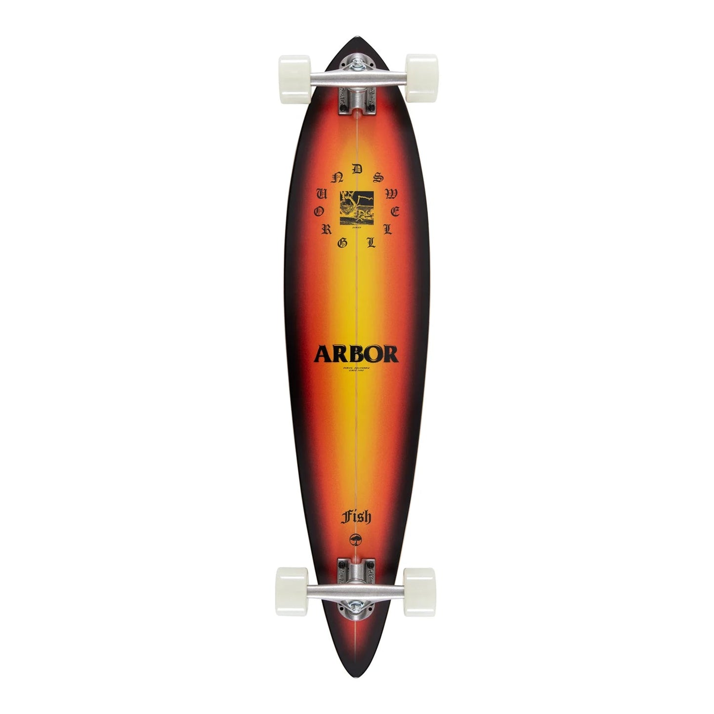 Arbor Longboard Complete Groundswell Drifter Fish Pintail 8.5" x 37"