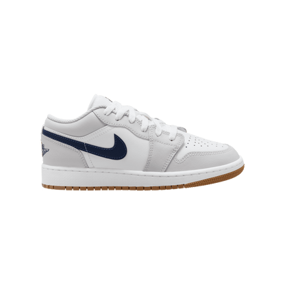 Big Kids' Air Jordan 1 Low "White Neutral Grey Gum"