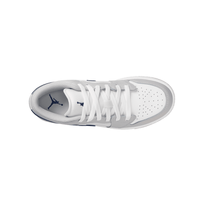Big Kids' Air Jordan 1 Low "White Neutral Grey Gum"
