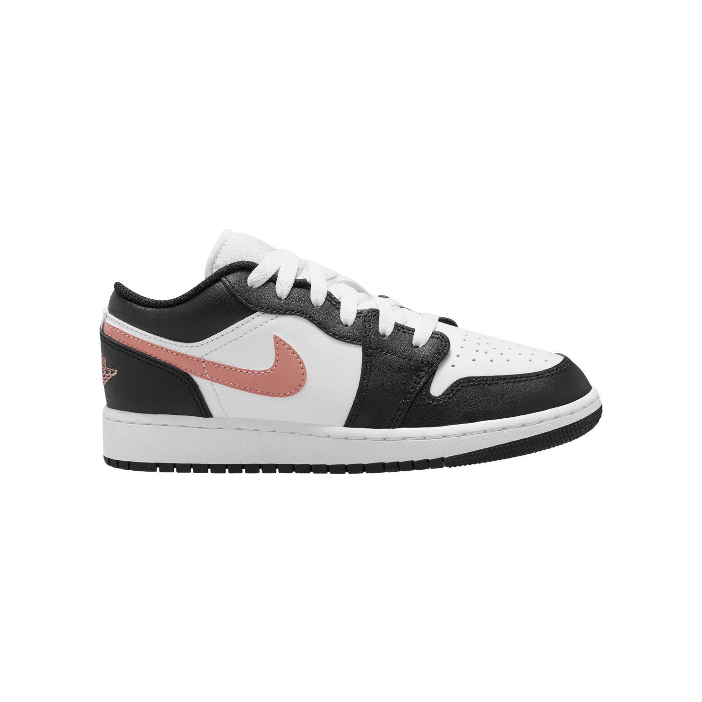 Big Kids' Air Jordan 1 Low "Black Rust Pink"