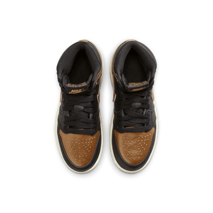 Little Kids' Jordan 1 Retro High OG "Metallic Gold Black"