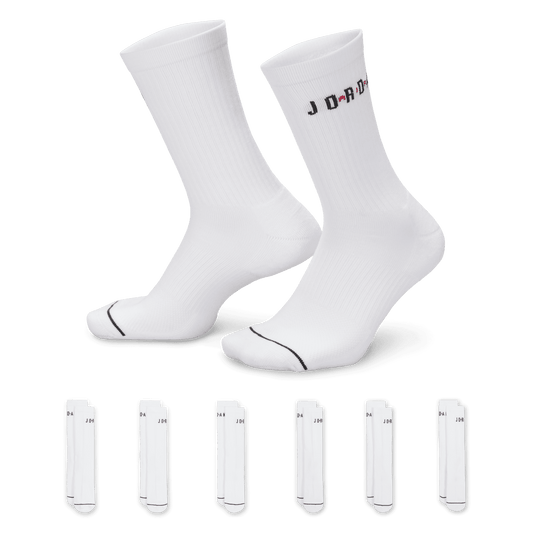 Jordan Everyday Crew Socks (6 Pairs) (Unisex)