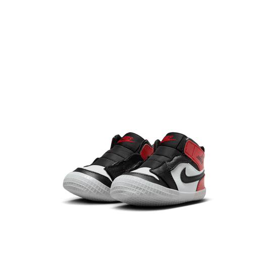 Jordan 1 Baby Crib Bootie "Black Toe Reimagined"
