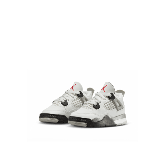 Baby/Toddler Jordan 4 Retro "White Cement" (TD)
