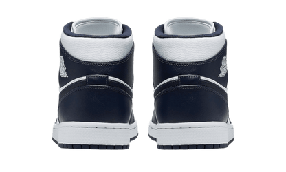 Air Jordan 1 Mid White Metallic Gold Obsidian