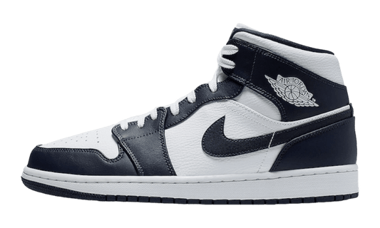 Air Jordan 1 Mid White Metallic Gold Obsidian