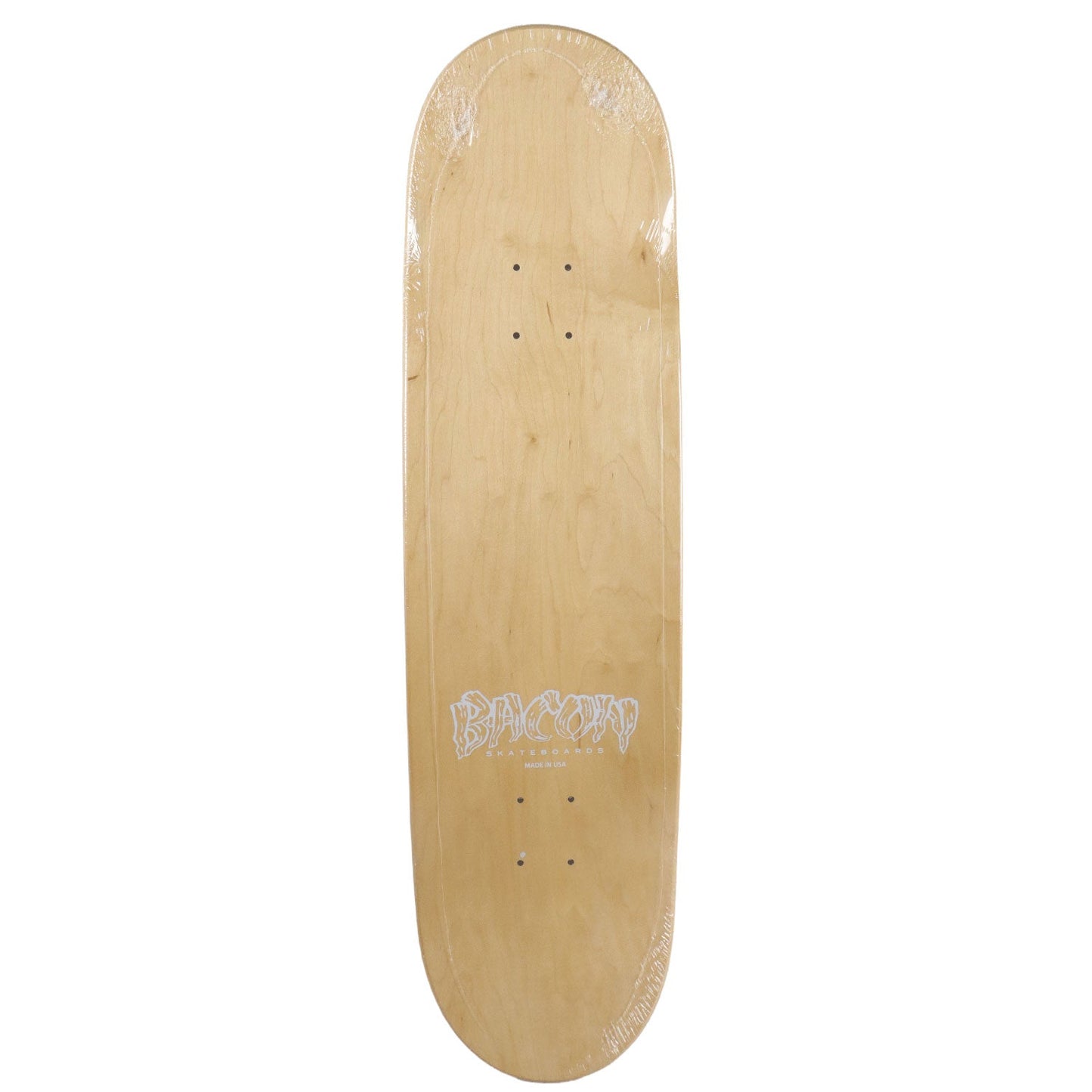 Bacon Skateboard Deck Logo Veneer Pink 8.5" x 32.5"