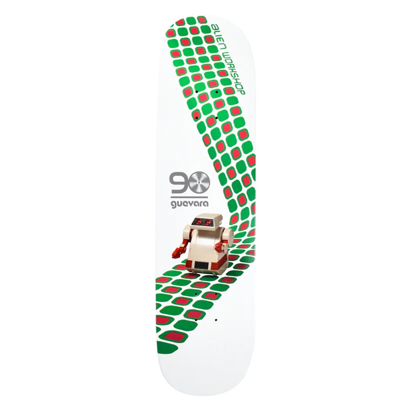 Alien Workshop Skateboard Deck Guevara Artificial Intelligence Twin White 8.25" x 32.25"