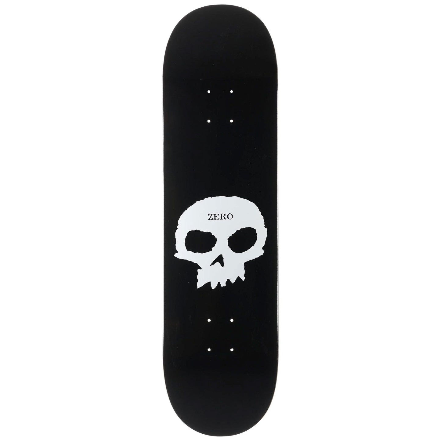 Zero Skateboard Deck Single Skull Black 9.0" x 33"