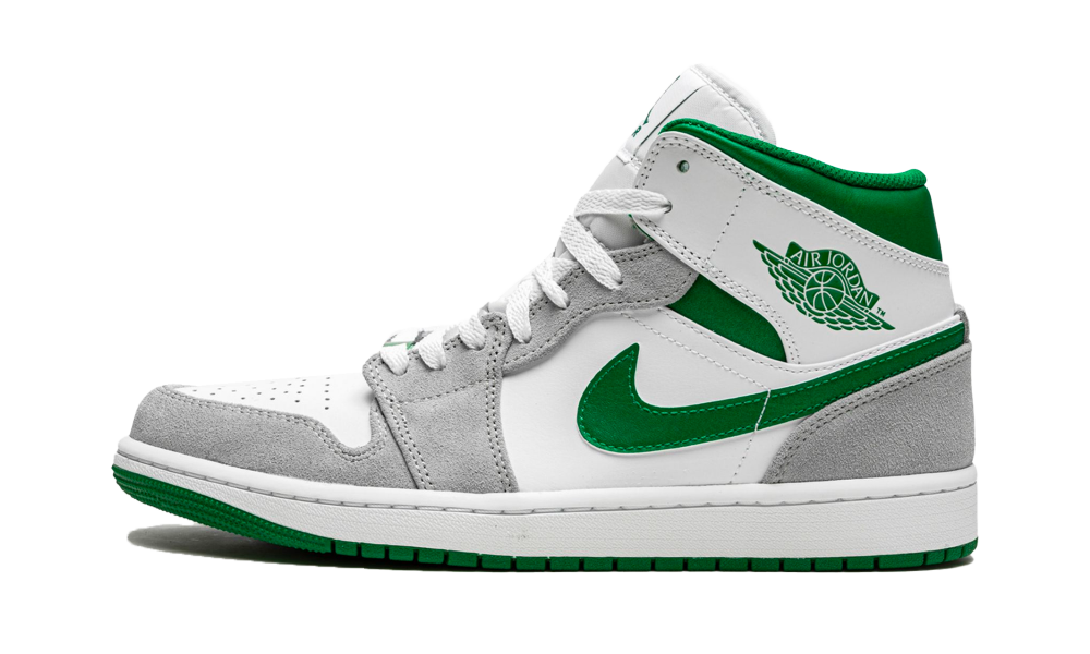 Air Jordan 1 Mid Gray Green