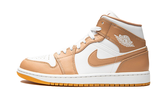Air Jordan 1 Mid Hemp Tan White