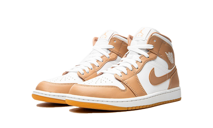 Air Jordan 1 Mid Hemp Tan White