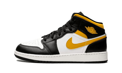 Air Jordan 1 Mid White Pollen Black