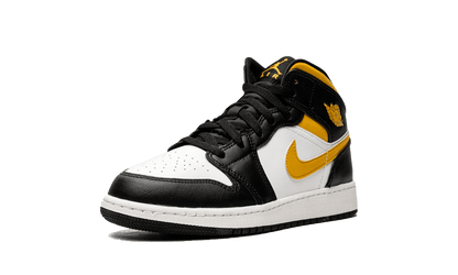 Air Jordan 1 Mid White Pollen Black