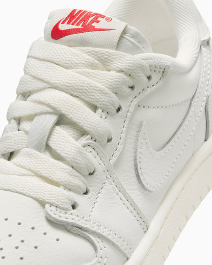 Air Jordan 1 Retro Low OG "Sail and University Red" (PS)