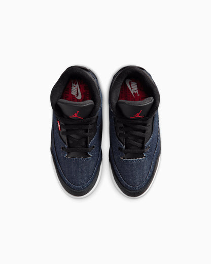 Air Jordan x Levi's 3 Retro "Indigo And Gym Red" (PS)